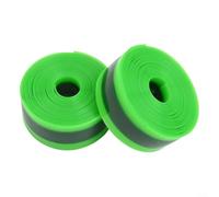 Prévention efficace des crevaisons avec 2 doublures de pneus de vélo en TPU, idéales pour les longs trajets (23 mm x 1 mm x 2100 vert)