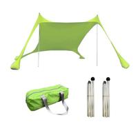Prevents Sunburn Injuries, Beach Canopy Sun Shade Tent -Adjustable Support Rod Shelter, 210x150x170cm Footprint + 1.7kg Lightweight Pack, Flexible Nylon Fabric Blend - for Parks & Sand