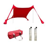 Prevents Sunburn Injuries, Beach Canopy Sun Shade Tent -Adjustable Support Rod Shelter, 210x150x170cm Footprint + 1.7kg Lightweight Pack, Flexible Nylon Fabric Blend - for Parks & Sand