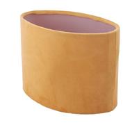 Prevessel Abat-jour Ovale Moderne, Lumière Douce pour Lire et Se Détendre, pour Lampe de Table, Lampadaire - Matériau Pelucheux - 4,9" X 9,1" X 7,1" (Or)