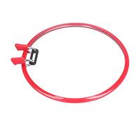 Prevessel Cerceau de Broderie en Plastique Durable, Anneau de Point de Croix à Ressort pour Débutants, Cadre Rouge de 8,7 Pouces pour la Maison