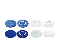 Prevessel Ensemble de Bonnets de Tampons de Polissage de Voiture, Bonnet de Polissage Doux et Absorbant pour Polisseuse de Voiture de 6 Pouces, 8 Pièces Lavables et Réutilisables pour le de, Moto,