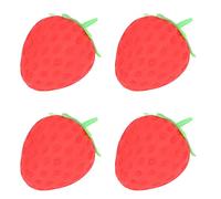 Prevessel Jouet Anti-Stress à la Fraise, Boule de Pâte élastique à Presser Souple pour Soulager Le Stress, pour Les Parents, Les Enseignants et Les Travailleurs, 12 Pièces