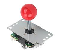 Prevessel Joystick Sensory Gamepad DIY Joystick Light Hand Feel pour Game Fighting Stick, ABS Metal, pour, Consoles de Jeux de (Rouge)