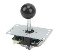 Prevessel Joystick Sensory Gamepad DIY Joystick Light Hand Feel pour Game Fighting Stick, ABS Metal, pour, Consoles de Jeux de (Noir)