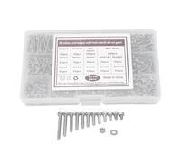 Prevessel Kit D'assortiment de Vis en Acier Inoxydable M3, Ensemble de Fixations Solides pour Machines, Appareils Ménagers, 510 Vis pour les Amateurs de Bricolage