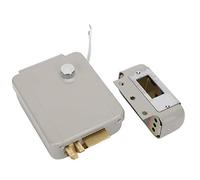 Prevessel Kit de verrouillage de porte électrique Sécurité ultra-élevée Facile à déverrouiller pour le contrôle d'accès communautaire Matériel de poudre de pulvérisation de fer 9-12V pour tous les