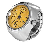 Prevessel Montre à Anneau Rond en Alliage d'acier, Unique, Quartz, Amour, à la Mode, 8 Couleurs, pour Un Rendez-Vous décontracté, Une Fête, Un Usage Quotidien (#6)