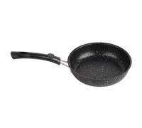 Prevessel Poêle à Frire Antiadhésive en Acier Inoxydable, Conduction Thermique Rapide et Uniforme pour une Cuisson Saine, Poêle pour Steak de Bacon (16CM)