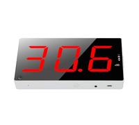 Prevessel Sonomètre Numérique Grand écran LCD Gamme 30-130dB Alarme de Compteur de Bruit Décibel Mural pour Bars, Bureaux Matériau ABS