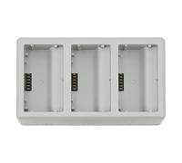 Prevessel Station de Recharge pour Drone, Hub de Charge de Batterie Rapide Efficace à 3 Ports pour Mini 3 Pro pour Mini, Plastique Gris, Taille,8x2,2x1,1 Pouces