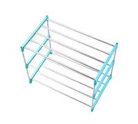 Prevessel Support de Rangement de Chaussures Durable en Acier Inoxydable, pour Une Maison Organisée, Gain de Place pour Toute la Famille, 6 X Raccords de Tuyaux (3 Niveaux)