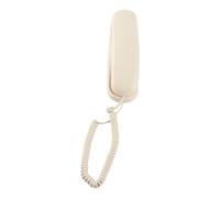 Prevessel Téléphone Filaire Mural avec Fonction Double Système FSK DTMF pour Bureau à Domicile, Matériau ABS, Mini Téléphone Mural Blanc pour Bureau, Maison, école, Hôtel