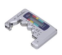 Prevessel Testeur de Batterie Numérique, écran LCD Efficace, Mesure de la Batterie des Piles Bouton pour les Tests 1,5 V 9 V, Vérificateur de Batteries ABS Portable pour Toutes les Tailles (Argent)