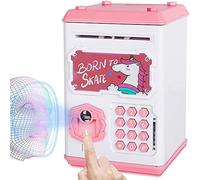 Prevessel Tirelire électronique en forme de cochon avec empreintes digitales et mot de passe - d'anniversaire pour enfants garçons et filles