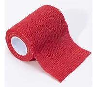 Previs - Bande Élastique PREVITNT, Bande Cohésive en Tissu Non Tissé avec Micropointes de Latex de Caoutchouc Naturel, Couleur Rouge, Extension Max 4,5m x h7,5cm, 10 Rouleaux emballés individuellement