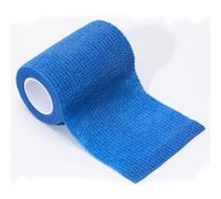 Previs - Bande Élastique PREVITNT, Bande Cohésive en Tissu Non Tissé avec Micropointes de Latex de Caoutchouc Naturel, Couleur Bleue, Extension Max 4,5m x h7,5cm, 10 Rouleaux emballés individuellement