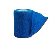 Previs - Bande Élastique PREVITNT, Bande Cohésive en Tissu Non Tissé avec Micropointes de Latex de Caoutchouc Naturel, Couleur Bleue, Extension Max 4,5m x h10cm, 10 Rouleaux emballés individuellement
