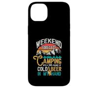 Prévisions du Week-End 100% Chance Beer in My Hand Camping Coque pour iPhone 14 Plus