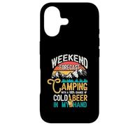 Prévisions du Week-End 100% Chance Beer in My Hand Camping Coque pour iPhone 17