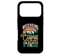 Prévisions du Week-End 100% Chance Beer in My Hand Camping Coque pour iPhone 17 Pro