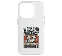 Prévisions du W nd 100% Chance of Dominoes Domino Coque pour iPhone 14 Pro
