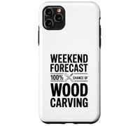 Prévisions du Week-End : 100% de Chances de Sculpture sur Bois Coque pour iPhone 11 Pro Max