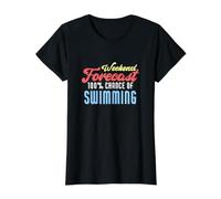 Prévisions du W nd Nageur Amusant T-Shirt Graphique avec Valeur, Femme, Noir, S