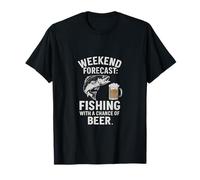 Prévisions du week-end : Pêche avec Chance Of Beer Design T-Shirt