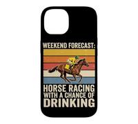 Prévisions du W nd pour Les Courses de Chevaux Chance of Drinking Derby Lover Coque pour iPhone 14