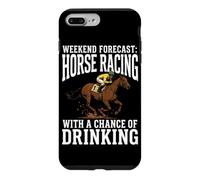 Prévisions du W nd pour Les Courses de Chevaux Chance of Drinking Derby Lover Coque pour iPhone 7 Plus/8 Plus