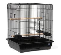 PREVUE PET PRODUCTS Cage à Toit carré pour Perroquet Noir