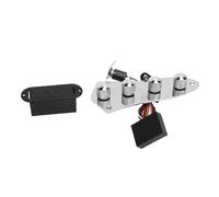 Prewired 3 Stage Preamplifier Guitar Control Plate Assembly, Metal Prewired Control Board with 3 Band EQ Adjustable Gain Low Noise Circuit Kit for Bass Electric Guitar Replacement (Argent)