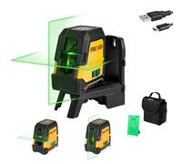 PREXISO Niveau Laser Auto-nivelant Rechargeable 30M (Faisceau Vert)