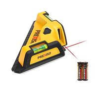 PREXISO Niveau Laser Carrelage 10 m, Laser d’Angle 90° avec Niveau à Bulle, Laser Rouge Précis, Idéal Pose de Carrelage et Revêtements de Sol, Pile AA Incluse