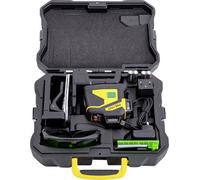 Prexiso PLC3-360G Laser à lignes 360° Laser vert, avec laser à 360°, batterie incluse, boîtier inclu
