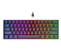 PREYON Brown All Claw Clavier Gamer - Rétroéclairage RGB - Batterie 2500 mAh - Clavier Compact - Antighosting - Gateron Brown - Hot Swap - Clavier pour Joueurs - USB-C