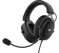 PREYON Casque Gaming PS5 avec Micro Détachable Filaire pour Gamer PC PS4 Xbox Nintendo - Fil 1.8m Stéréo Basse 7.1 USB Jack 3.5mm Mousse à Mémoire de Forme Bureau Esport Musique - Storm Fly II Noir