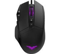 PREYON Falcon Gaming Mouse Souris de jeu robuste - capteurs Pixart PAW 3327 - vertige 12400 DPI - éclairage RGB - interrupteur Omron 20M - logiciel - poignées en caoutchouc
