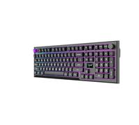 PREYON Mecanique Clavier Gamer Gaming Keyboard pour PC Bureau sans Fil Silencieux RGB Anti-Ghosting 2.4 Ghz Bluetooth USB 100% avec Pavé Numérique Compact Noir Switch Tactile - Silent Claw