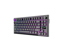 PREYON Silent Claw TKL Clavier Mécanique Gaming - Gasket Mount, RGB, Switch Gateron Pro Hot-Swap, Écran Intelligent, Autonomie 800h, Molette Volume, 3 Modes de Connexion, USB-C