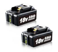 Prezoye Lot de 2 batteries de rechange, 18 V, 5000 mAh, lithium-ion BL1850B, pour Makita, compatibles avec les batteries Makita 18 V BL1860B, BL1850, BL1845, BL1840B, BL1840, BL1830, 194204-5, LXT-400