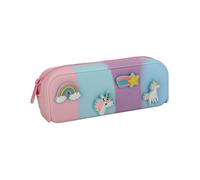 Prezzie Place Trousse à crayons en silicone Effet pierre Multicolore