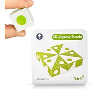 PrfcNL IQ Cube de test (vert) - 9 cubes pour la conception de blocs, préparation du test WAIS IV et WISC V