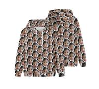 PRFELMG Hoodie personnalisé Ajoutez Votre Propre Photo/Texte, Hoodie Unisexe Hommes Femmes, créez Votre Propre nom ou Logo, Sweat personnalisé pour Couple, imprimé Devant/Dos/Manche