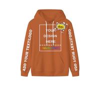 PRFELMG Hoodie personnalisé Créez Votre Propre Sweat, Hoodies personnalisés Unisexe pour Hommes Femmes avec Texte & Photo/nom/Logo, Sweats personnalisés pour Couple