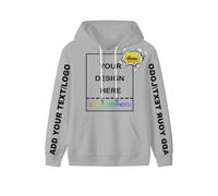 PRFELMG Hoodie Personnalisé - Créez Votre Propre Sweat Unisexe pour Hommes et Femmes avec Texte, Photo, Nom ou Logo - Sweats pour Couple