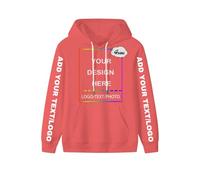 PRFELMG Hoodies personnalisés pour Hommes Femmes Unisexe, Hoodie personnalisé avec Votre Texte, Image, Logo, nom, Sweat Doux personnalisé, Hoodie de Couple personnalisé