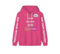 PRFELMG Hoodies personnalisés pour Hommes Femmes Unisexe, Hoodie personnalisé avec Votre Texte, Image, Logo, nom, Sweat Doux personnalisé, Hoodie de Couple personnalisé