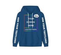 PRFELMG Hoodies personnalisés pour Hommes Femmes Unisexe, Hoodie personnalisé avec Votre Texte, Image, Logo, nom, Sweat Doux personnalisé, Hoodie de Couple personnalisé